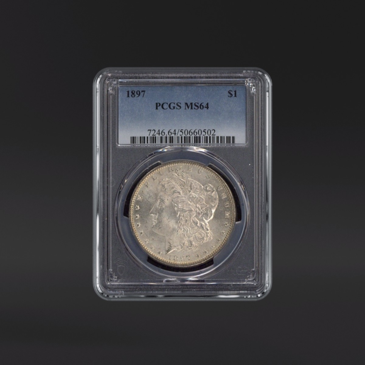 1897 One Dollar PCGS MS64